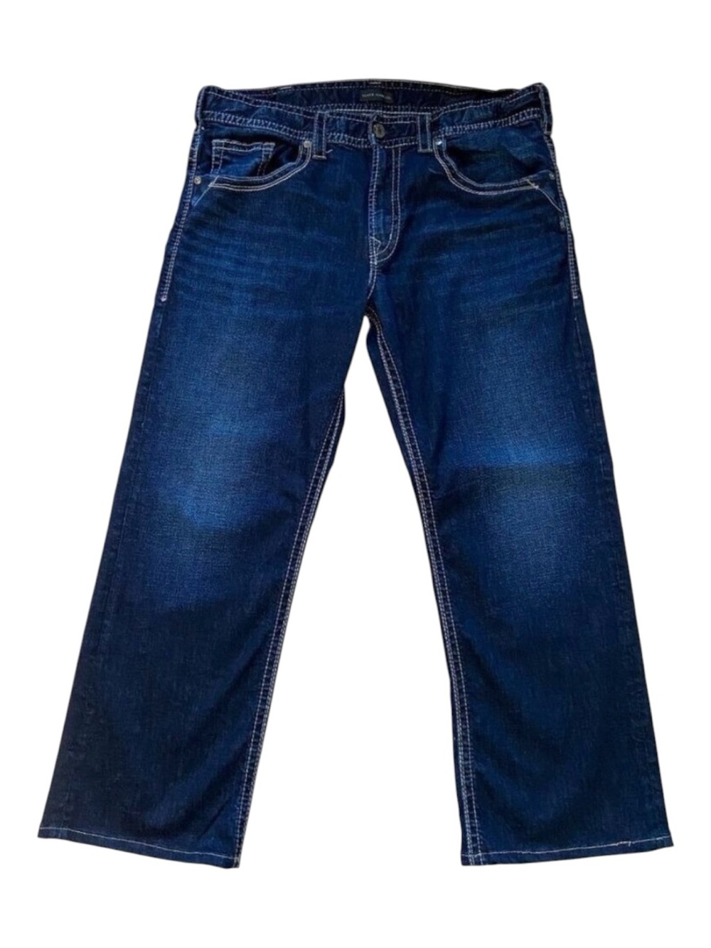Silver Jeans Co. Men Gordie loose fit Relaxed Fit Dark Wash 36 straight leg